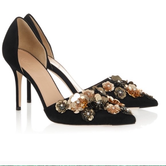 J. Crew Shoes - J. Crew Collection Elsie floral sequin d'Orsay